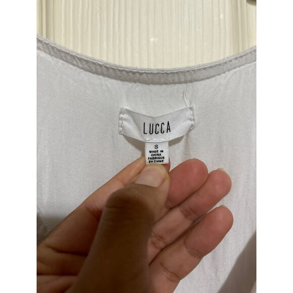 Lucca Linen Blend Jumpsuit Jumper Romper S - Picture 4 of 4